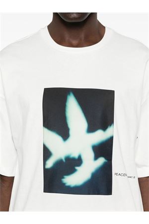 T-shirt in cotone bianco OAMC PEACEMAKER | PCM1OT02FJE002002